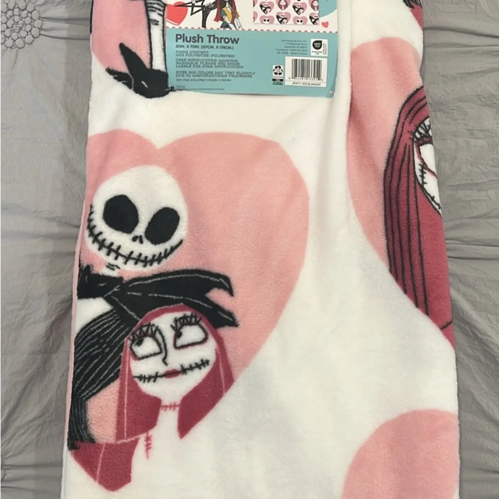 NWT Disney Nightmare Before Christmas Bundle. Throw-Slippers-Plushie